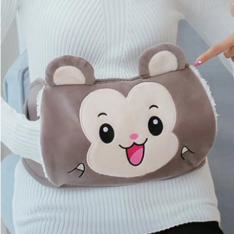 2022 Kawaii Water Bottle Belt Large Hand Warmer Cute Animal Hot Water Bottle Belt Hot Water Bag Hot Water Cover belly warmer