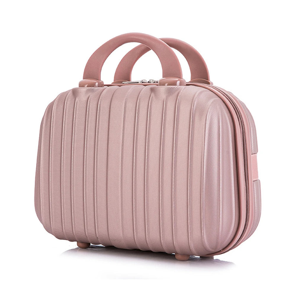 14" Pink Waterproof Explosion-proof Lady Travel Suitcase Women's Makeup Bag Size:31-14.5-24cm