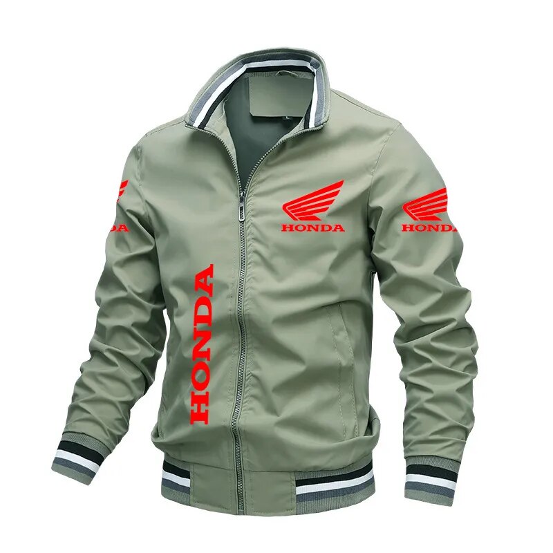 2023 Leisure Year Honda Red Wing Racing Logo Printing Men's Women's Jacket Windproof Jacket Autumn Outdoor Casual Wear Loose Mot