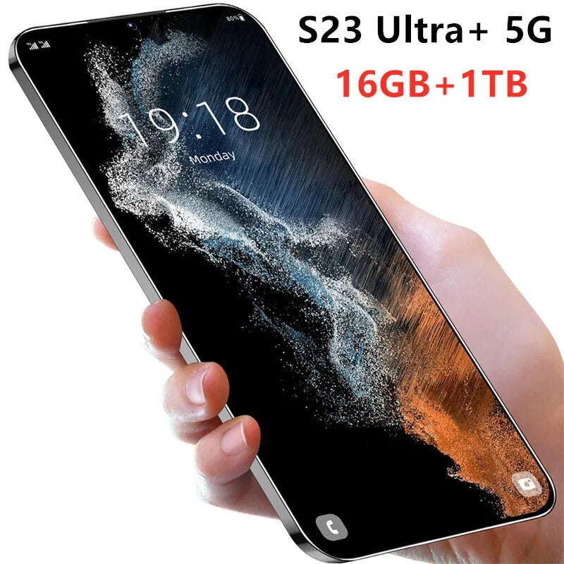 2023 Global Version S23 Ultra+ 5G Smartphone 16GB+1TB 6.8 inch Cellular 6800mAh Phone 5G Network 48MP Unlocked Dual SIM Phone