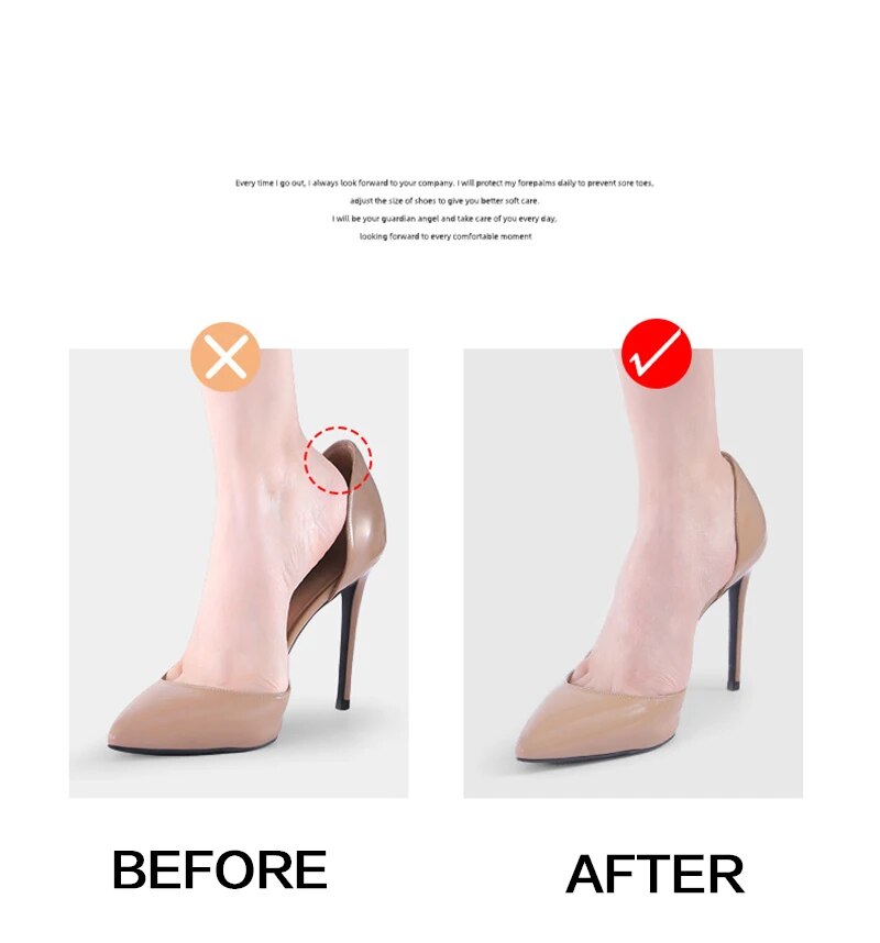 Women Insoles for Shoes High Heel Transparent Pad Adjust Size Adhesive Heels Pads Protector Sticker Pain Relief Foot Care Insert