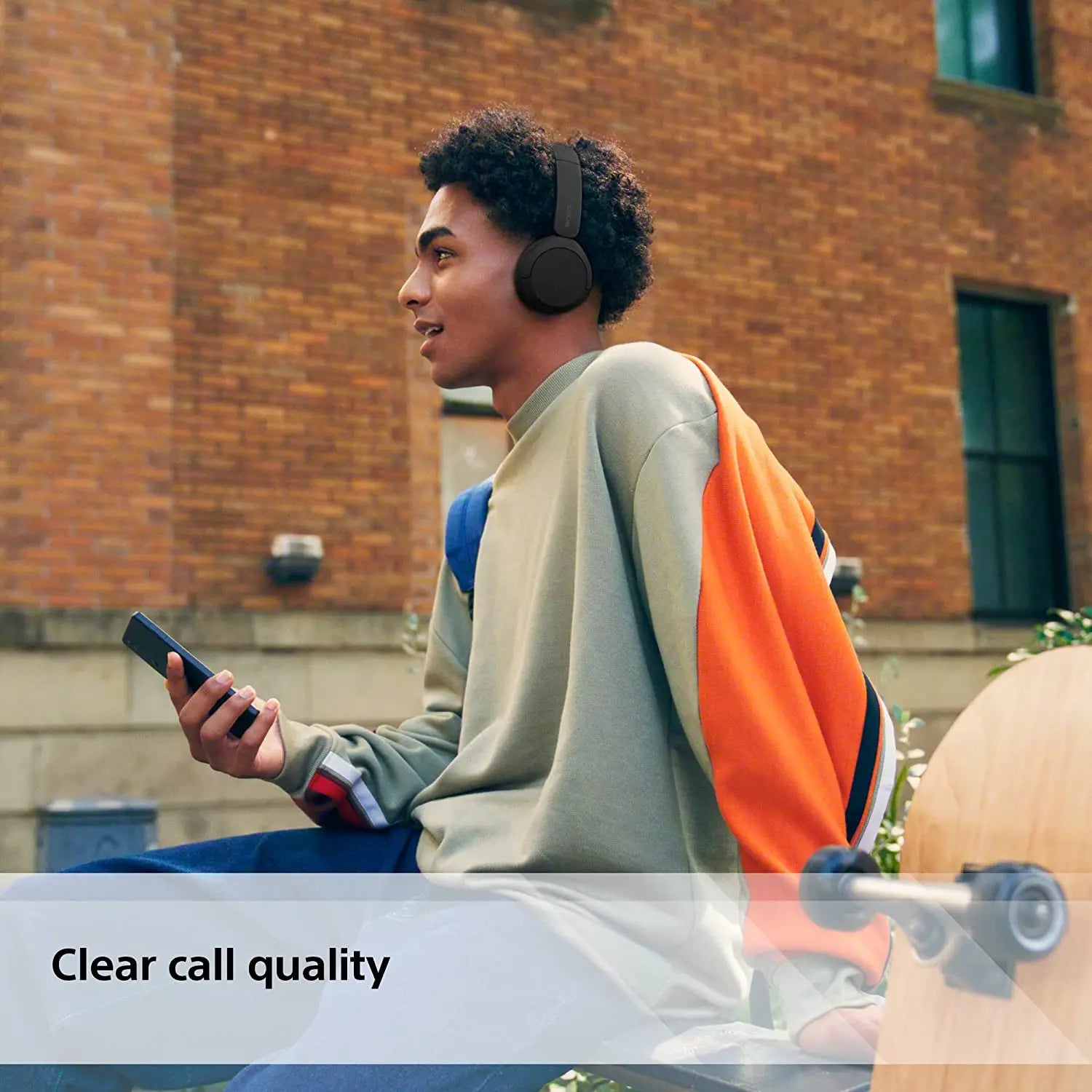 2023 Original Sony WH-CH520 Wireless Headphones Bluetooth On-Ear Headset with Microphone up to 50 Hours Battery Life