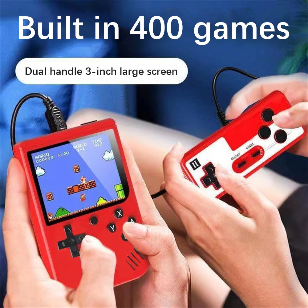1~7PCS Broodio Retro Portable Mini Handheld Video Game Console Built-in 400 Games Retro Mini Handheld Game Players 3.0 Inch Kids