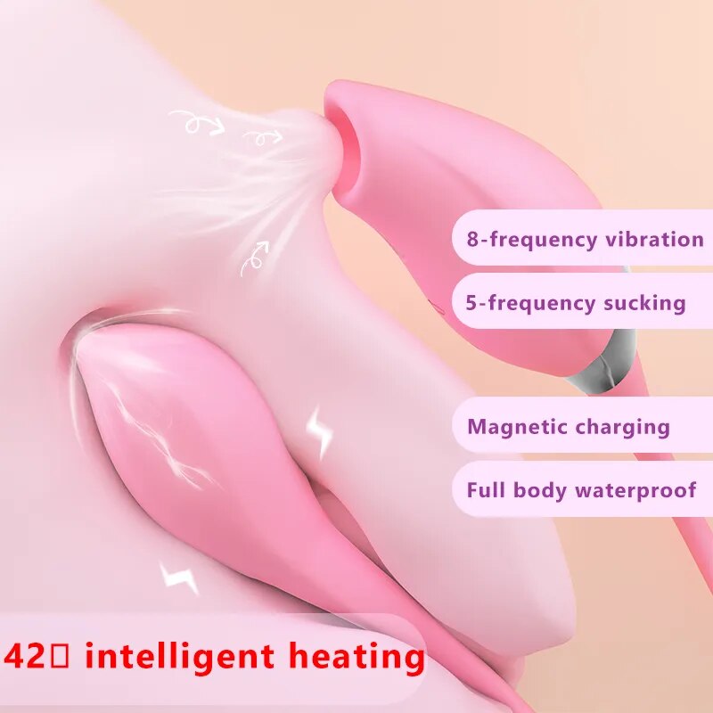 2023 Newest Design Premium Clitoris Vibrator 5 Suction Speeds Intense Pleasure 8 Vibration Modes Sensual Stimulation Sex Toy