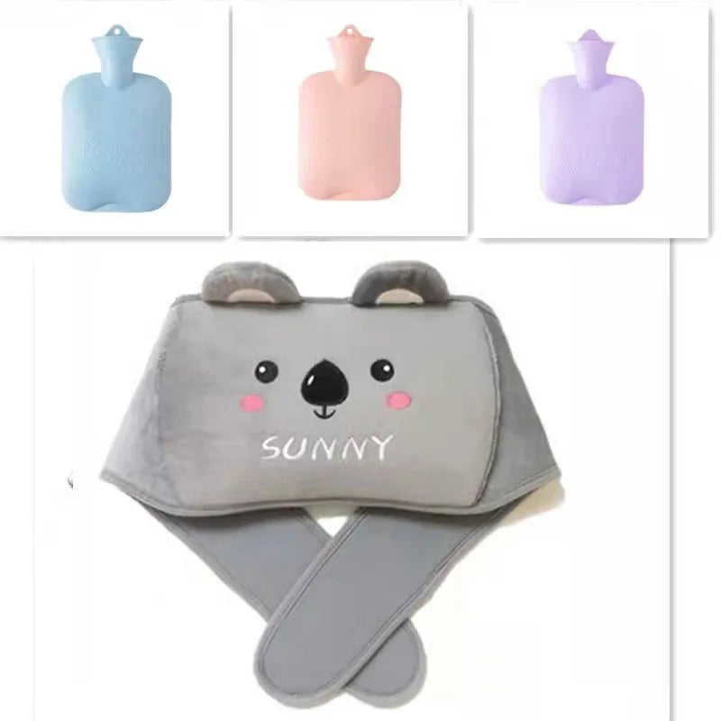 "Three-Piece Set" Water Injection Hot Water Bottle Warm Belt Warm Hands Warm Waist Warm Neck Warm Belly Warm Portable Waistband