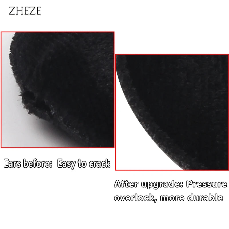 2023 New Fashion Mouse Ears Velvet Hair Scrunchies Girls Rope Ponytail Holder Christmas Headband Festival Elastic Hairband