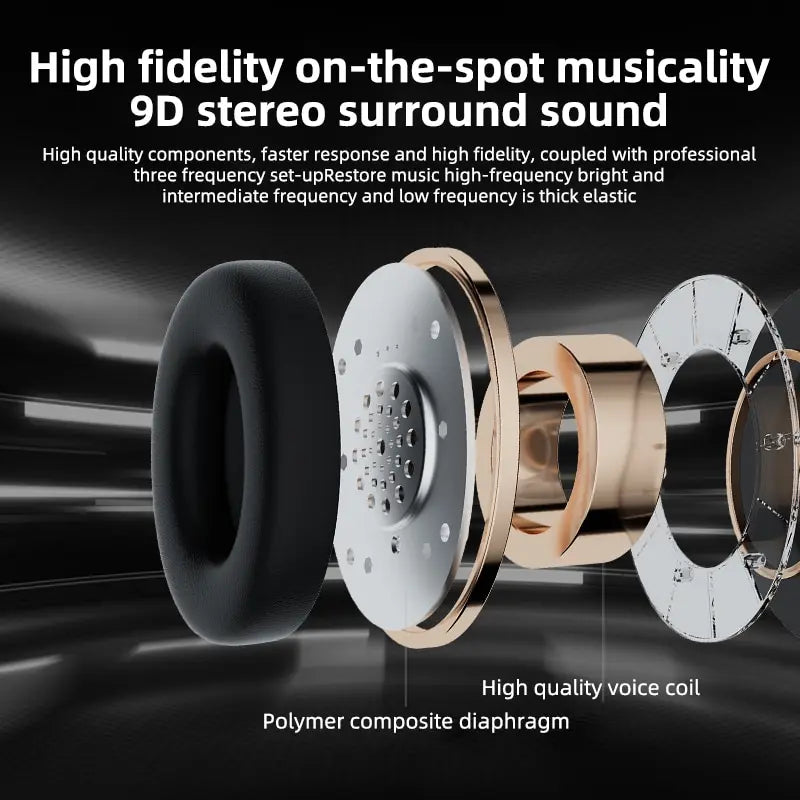 Wireless Headphones Bluetooth Earphone 5.3 Foldable Headset Sport Headphone Gaming Phone Fone Bluetooth Earbuds