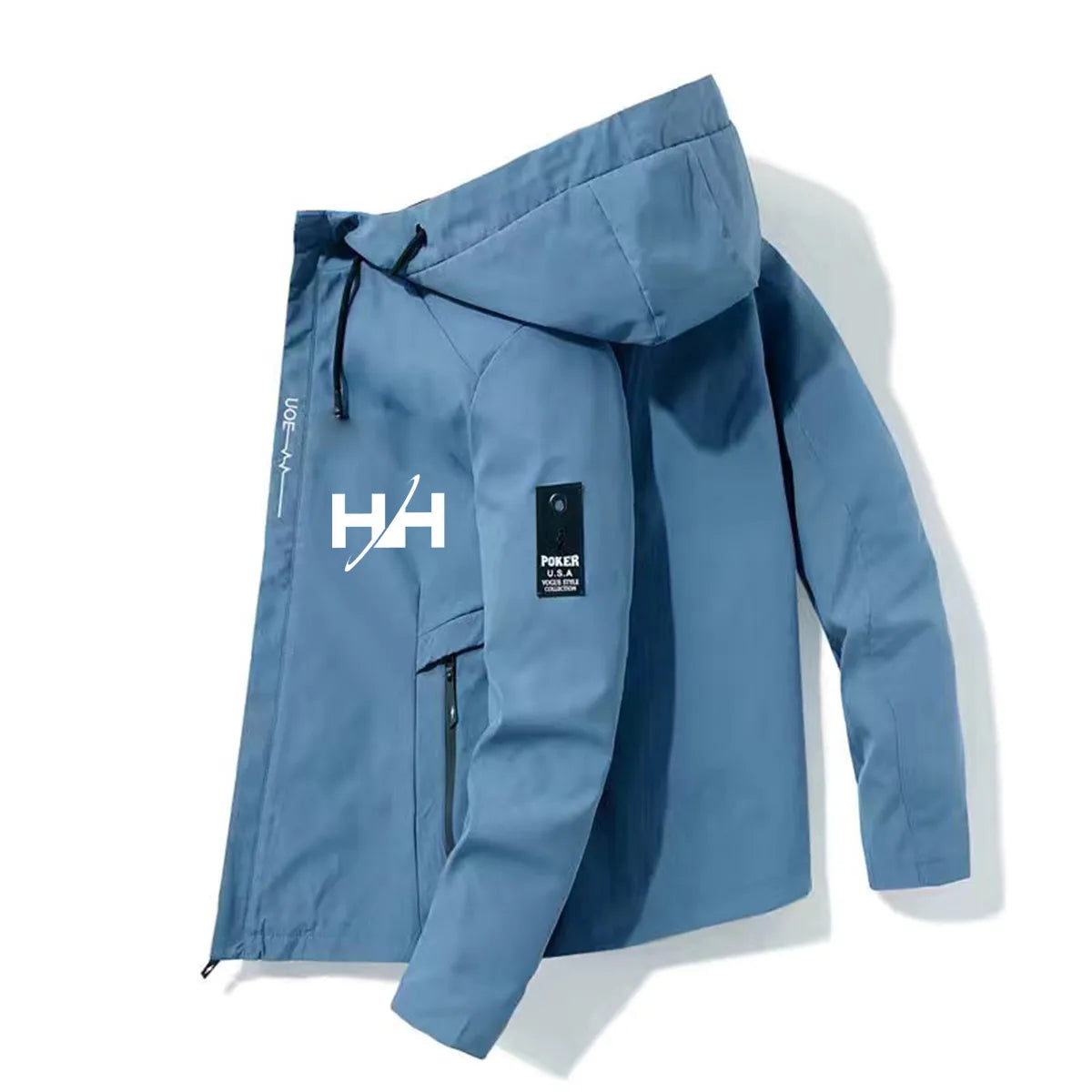 2022HH Bomber Jacket Men's Windbreaker Zipper Jacket Spring Autumn Casual Work Jacket Fashion Outdoor Adventure Jacket