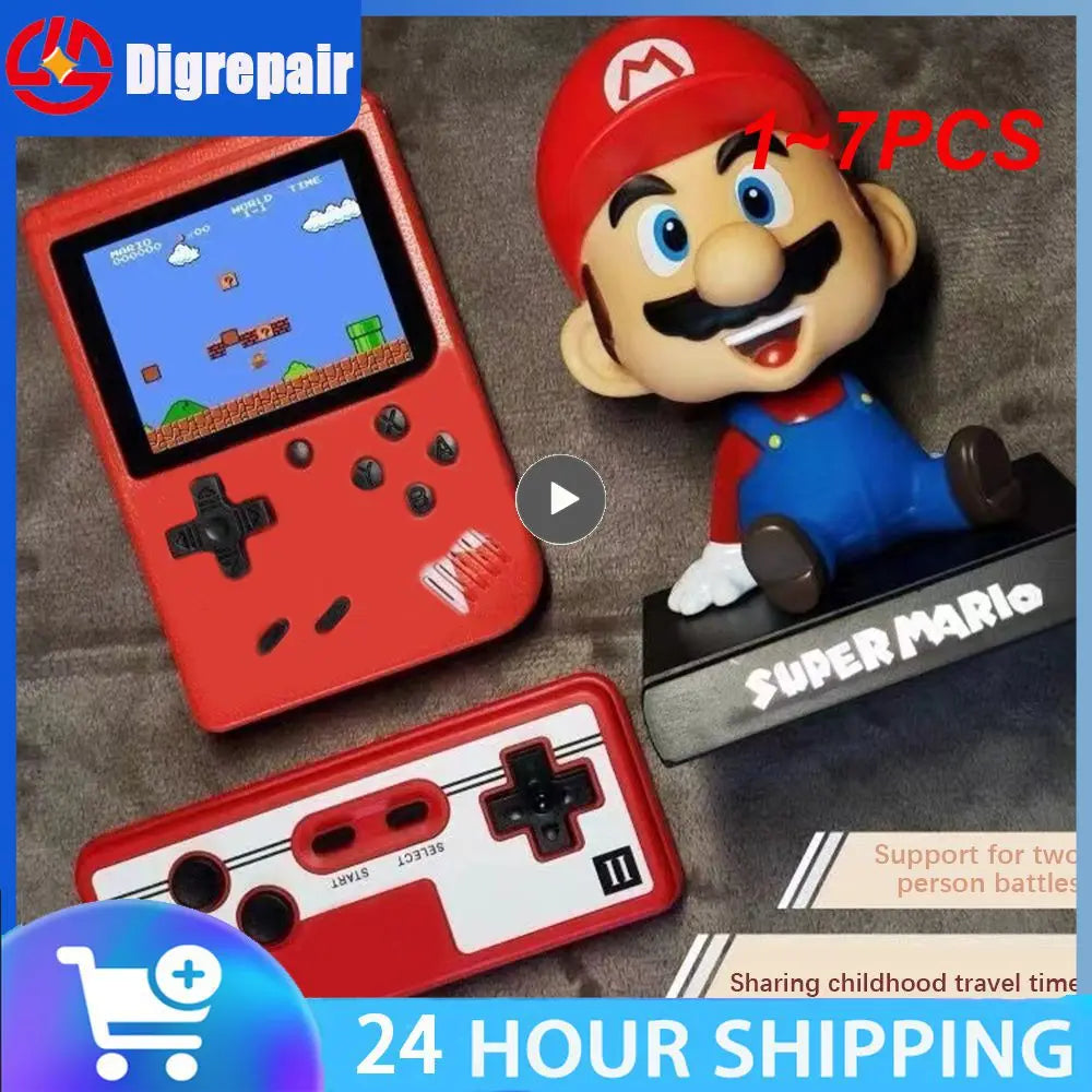 1~7PCS Broodio Retro Portable Mini Handheld Video Game Console Built-in 400 Games Retro Mini Handheld Game Players 3.0 Inch Kids