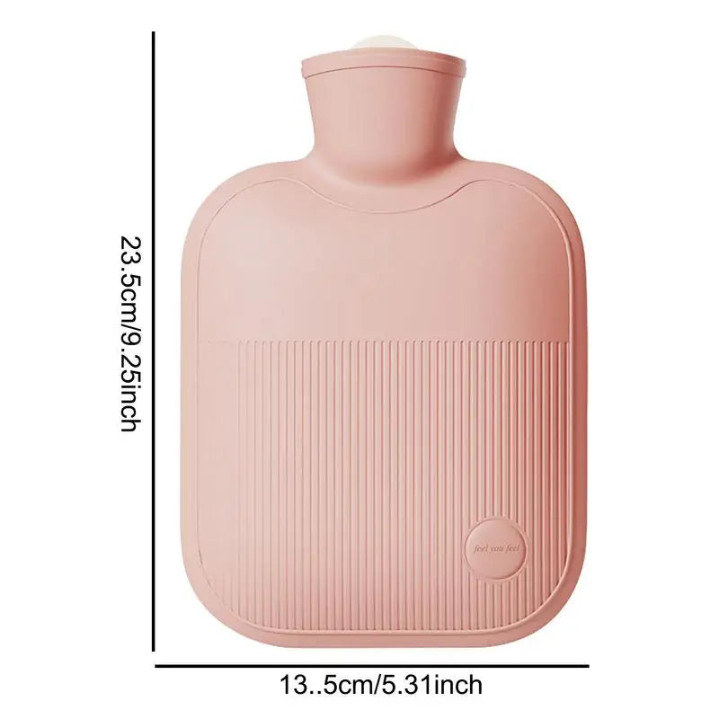 1000ml Hot Water Bottle Filling Water Hand Warmer Convenient Belly Warm Warm Bag Microwave Heating Warm Water Bag