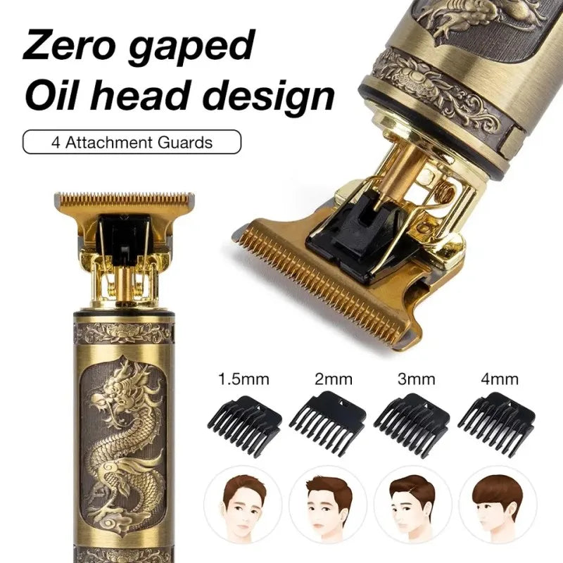 2023 New Vintage T9 Hair Cutting Machine Men's Electric Shaver Rechargeable Hair Trimmer Beard Clipper Barber Hair Cut Hot Sale