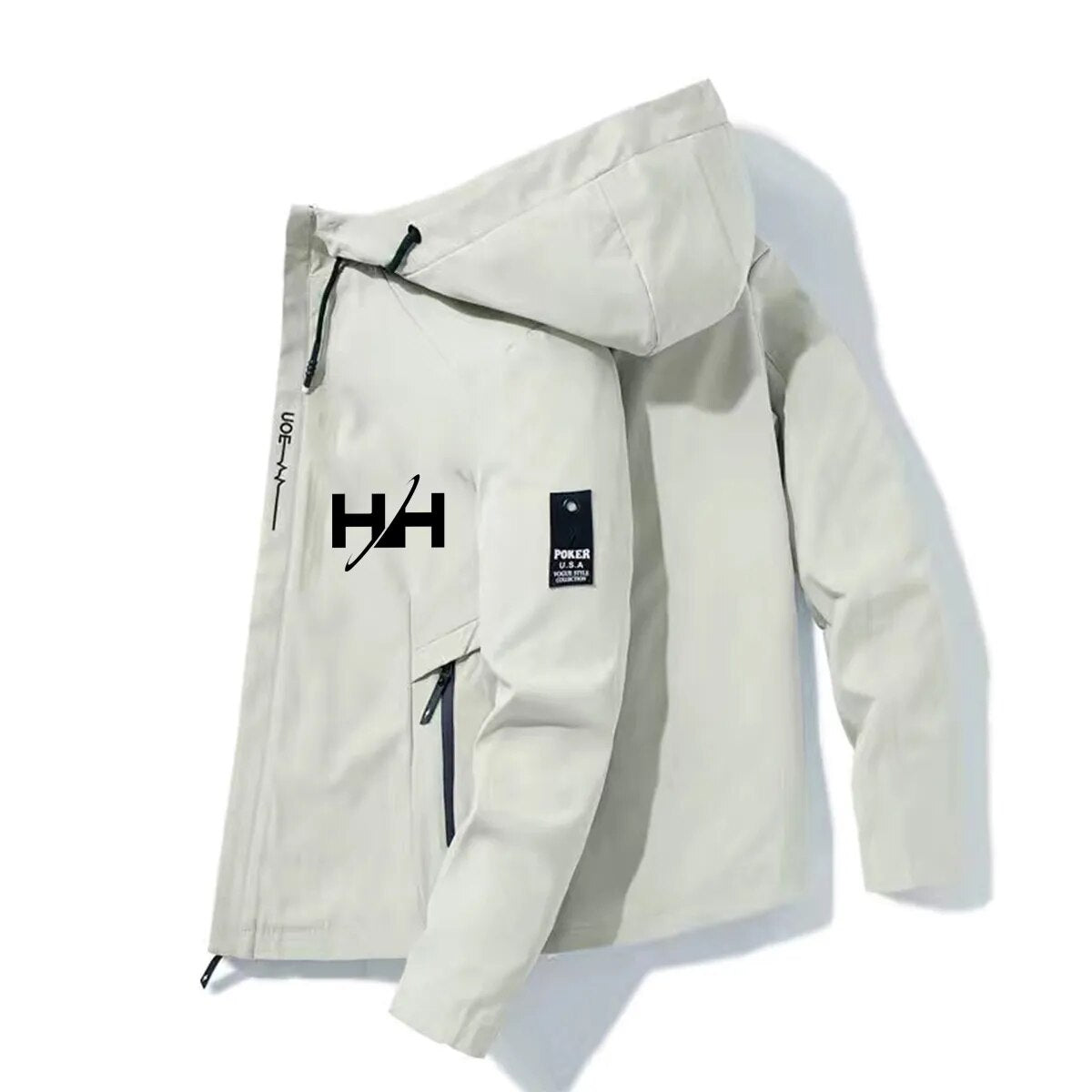 2022HH Bomber Jacket Men's Windbreaker Zipper Jacket Spring Autumn Casual Work Jacket Fashion Outdoor Adventure Jacket