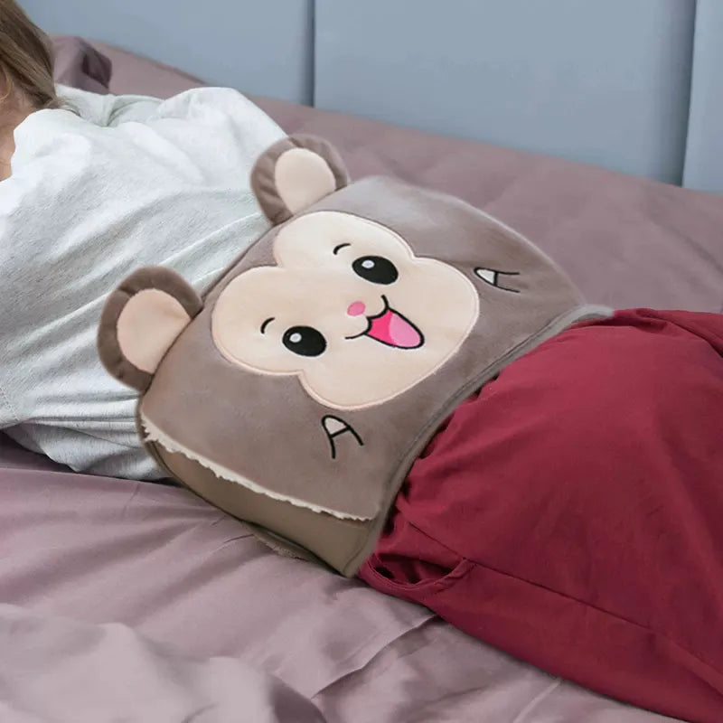 2022 Kawaii Water Bottle Belt Large Hand Warmer Cute Animal Hot Water Bottle Belt Hot Water Bag Hot Water Cover belly warmer