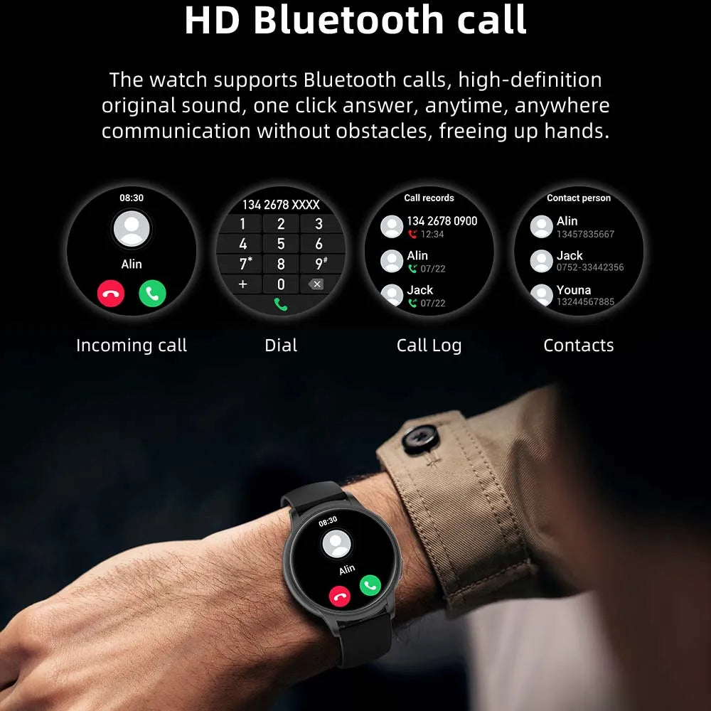 2023 New Bluetooth Call NFC Smart Watch Women Waterproof Sport Fitness Tracker Multifunction AMOLED Smartwatch For Huawei Xiaomi