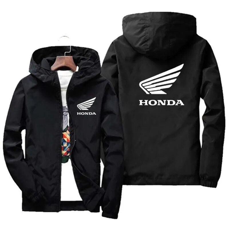 2023 Leisure Year Honda Red Wing Racing Logo Printing Men's Women's Jacket Windproof Jacket Autumn Outdoor Casual Wear Loose Mot