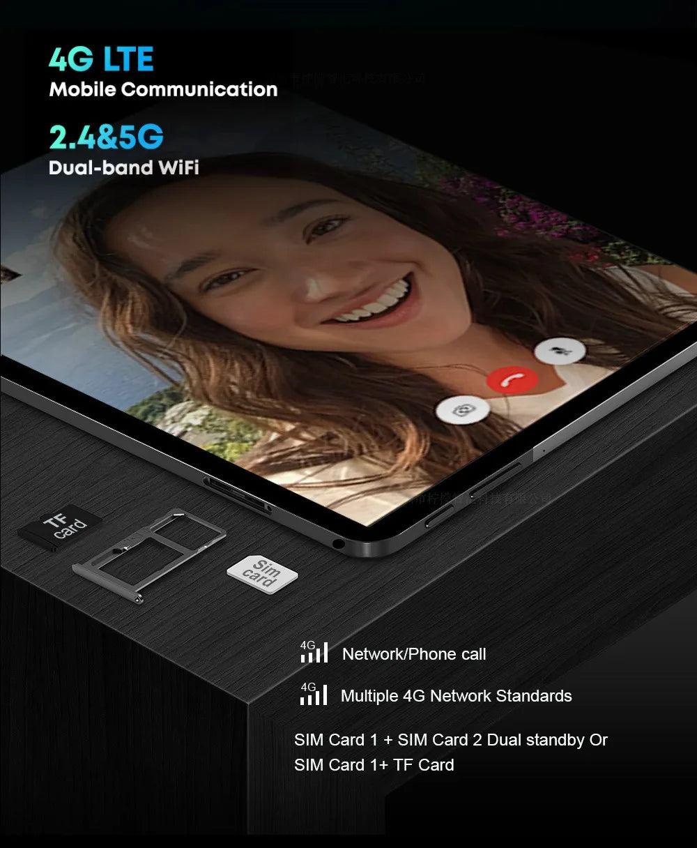 2023 Original Global Version Tablet Android 12 Pad 6 Pro 12GB+512GB Snapdragon 870 Tablets PC 5G Dual SIM Card or WIFI HD 4K Mi