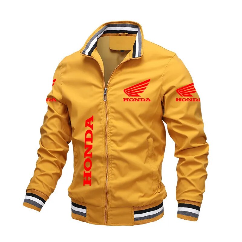 2023 Leisure Year Honda Red Wing Racing Logo Printing Men's Women's Jacket Windproof Jacket Autumn Outdoor Casual Wear Loose Mot