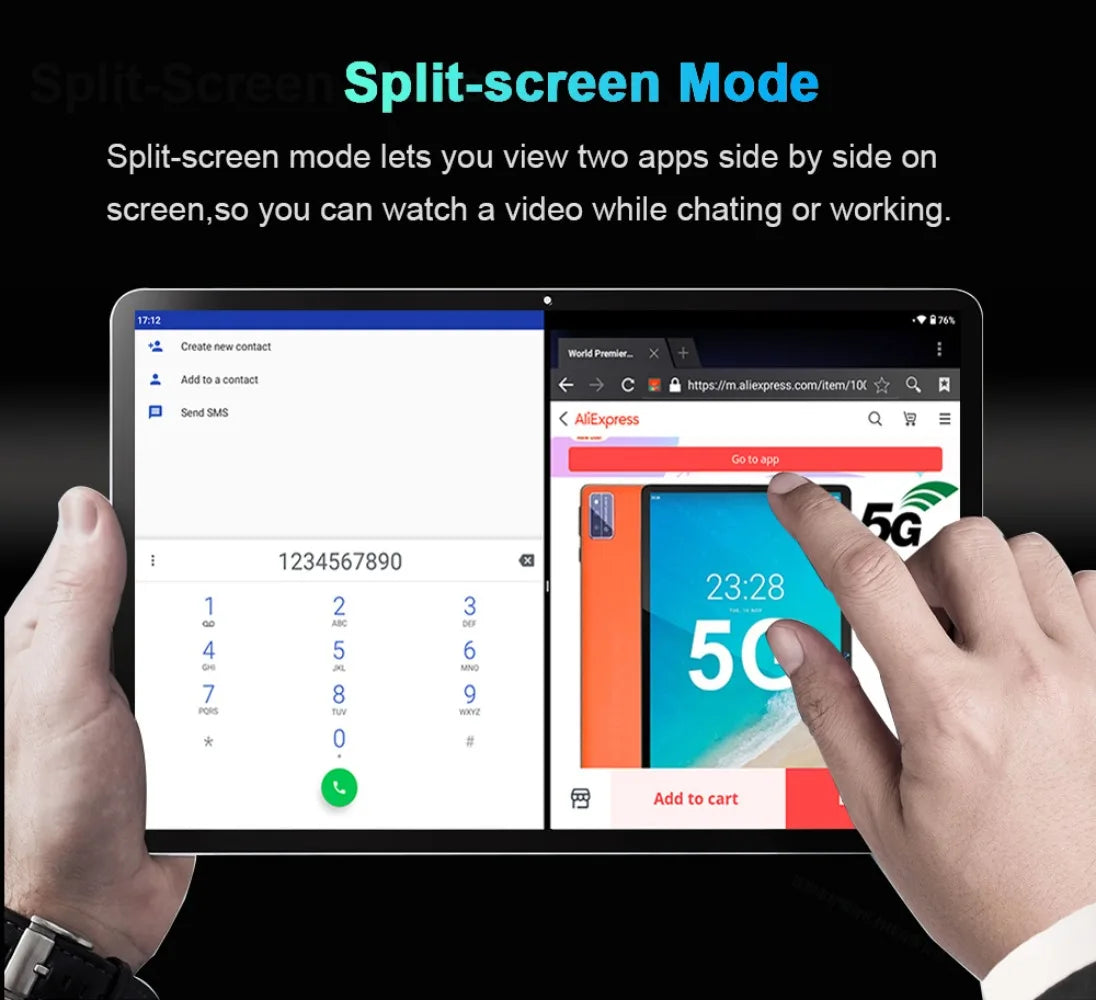 2023 Original Global Version Tablet Android 12 Pad 6 Pro 12GB+512GB Snapdragon 870 Tablets PC 5G Dual SIM Card or WIFI HD 4K Mi