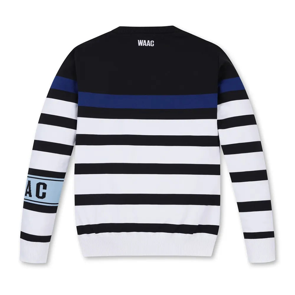 A Handsome Autumn Striped All-match Men's Knitted Sweater, Outdoor Sports Golf Warm Jacket, Korean Design, Trendy and Unique!!"