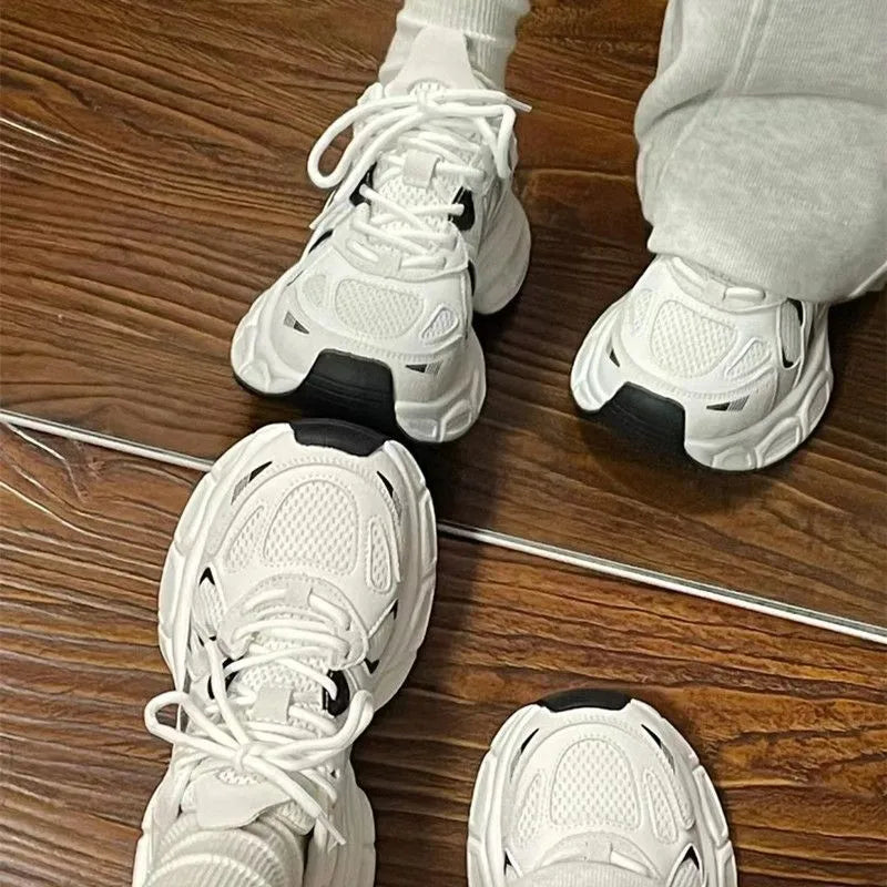 2023 High Quality Shoes for Women Lace Up Women's Vulcanize Shoes Summer New Breathable Casual Sneakers Women Grid Shoes Ladies