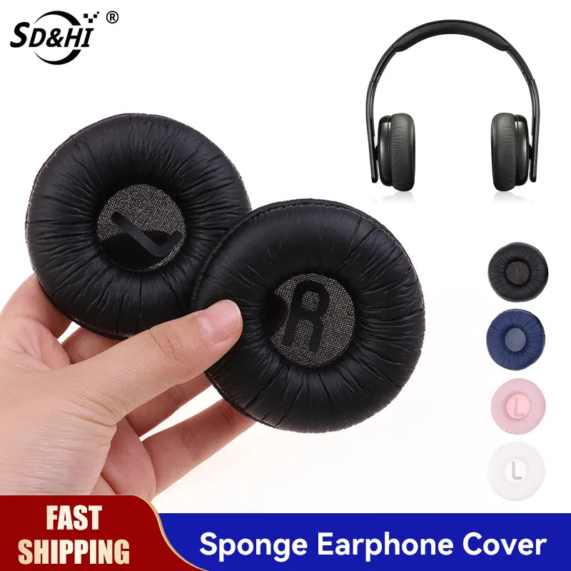 1Pair 70mm Replacement Foam Ear Pads Pillow Cushion Cover For JBL Tune 600 T500BT T450 Headphone Headset