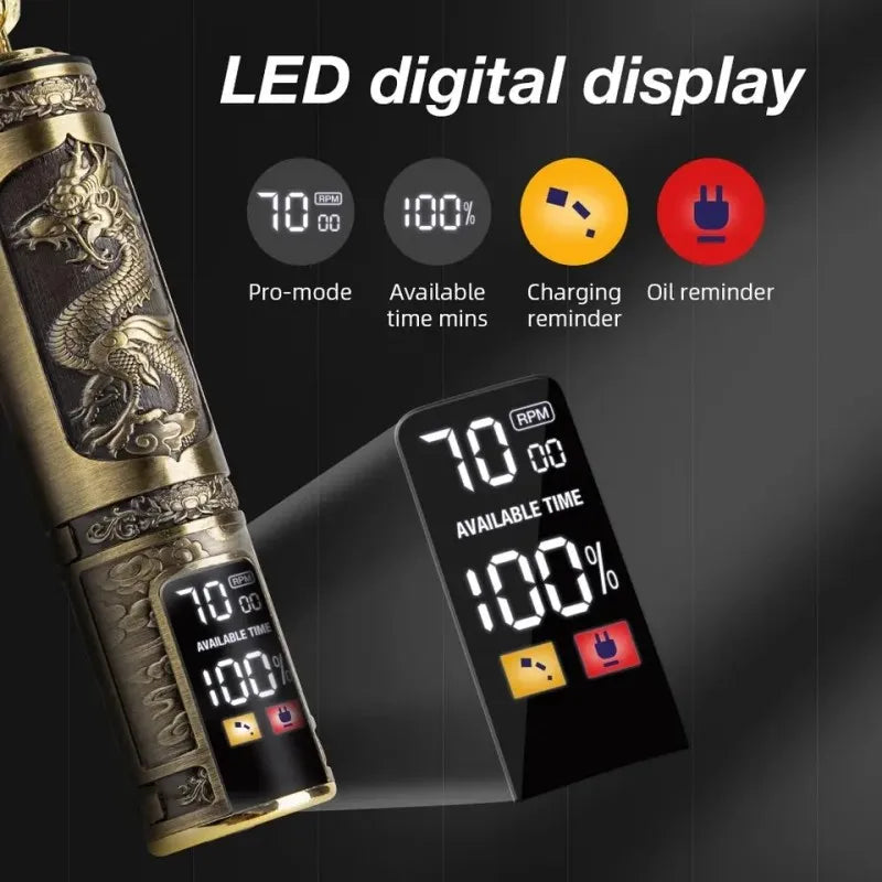 2023 New Vintage T9 Hair Cutting Machine Men's Electric Shaver Rechargeable Hair Trimmer Beard Clipper Barber Hair Cut Hot Sale
