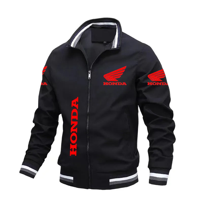 2023 Leisure Year Honda Red Wing Racing Logo Printing Men's Women's Jacket Windproof Jacket Autumn Outdoor Casual Wear Loose Mot