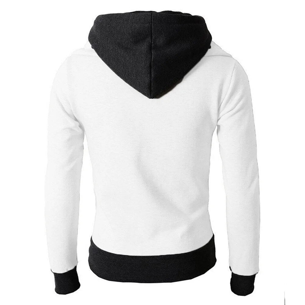 2022 Zipper Men Jackets Autumn Winter Casual Fleece Coats Bomber Jacket Scarf Collar Fashion Hooded Male Outwear Slim Fit Hoody