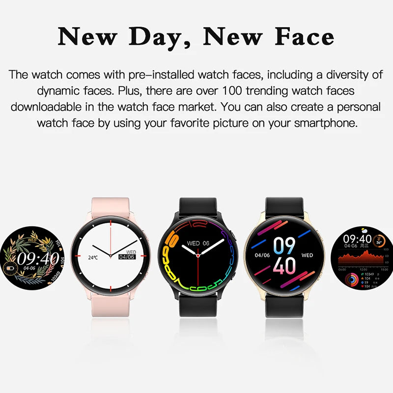 2023 New Bluetooth Call Smart Watch Women Men 1.32 " AMOLED 360*360 HD Pixel Display Smartwatch  Ladies Woman Fro Xiaomi Huawei