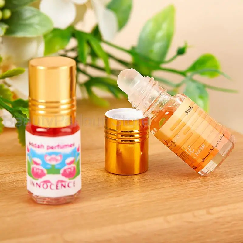 1PC 3ML Muslim Roll On Essential Oil Perfume Floral Notes Lasting Fragrance Women Men Alcohol Free Perfumes Body Deodorization