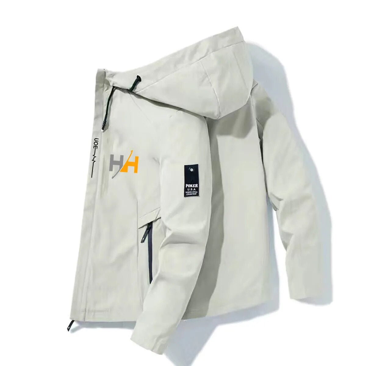 2022HH Bomber Jacket Men's Windbreaker Zipper Jacket Spring Autumn Casual Work Jacket Fashion Outdoor Adventure Jacket