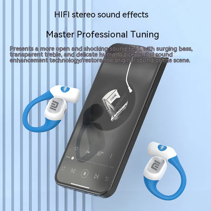 XIAOMI  Bluetooth5.3 Headphones Bone Conduction TWS Ture Wireless Earbuds EarHook Sports Waterproof Headset Built-in Microphone