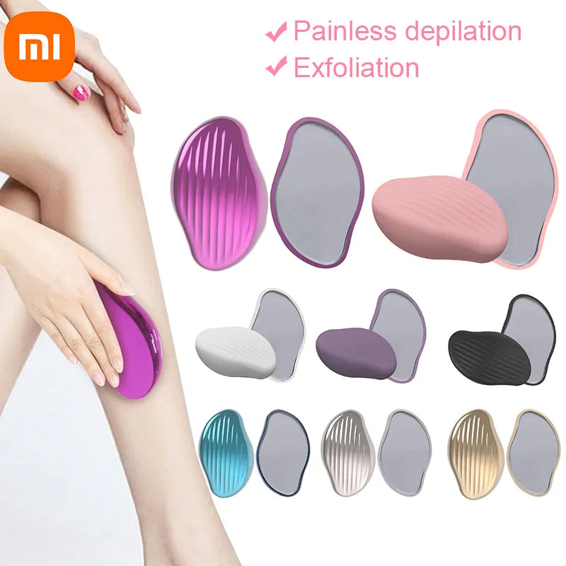 XIAOMI Hot Crystal Physical Hair Removal Eraser Glass Hair Remover Painless Epilator Easy Cleaning Reusable Body Care Epilator