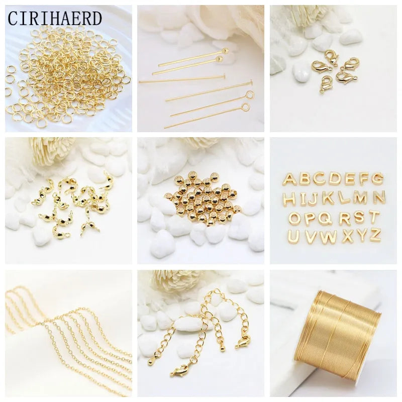 14K Gold Plated Women's Neck Chain DIY Making Tassel Necklace Extension Chain Supplies Components For Jewelry Accessories Sale