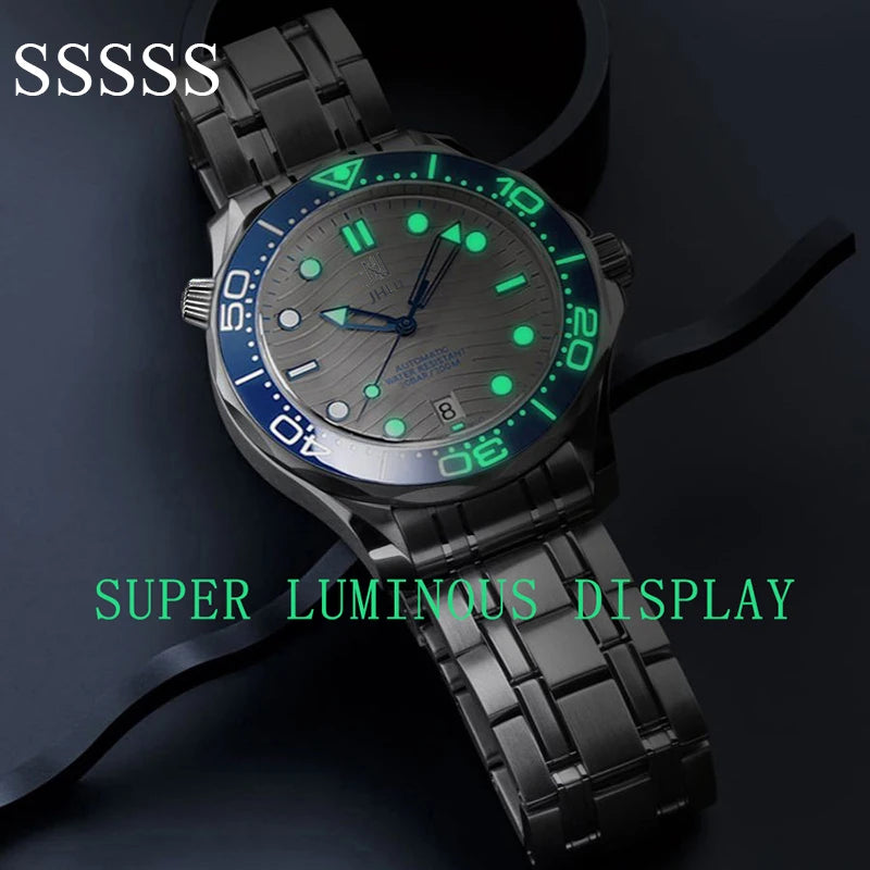 2023 New Business Men's Mechanical Wristwatch Automatic Seamaster Watch Men Luxury Sapphire Mirror 200M Dive Clock High-quality