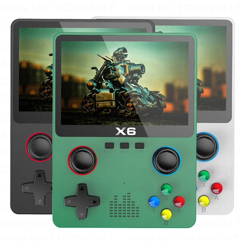2023 X6 Portable Retro Game Console 4K 10000+ Games Box 3.5inch Mini Handheld Video Gaming Devices Player For Adults Kids Gifts