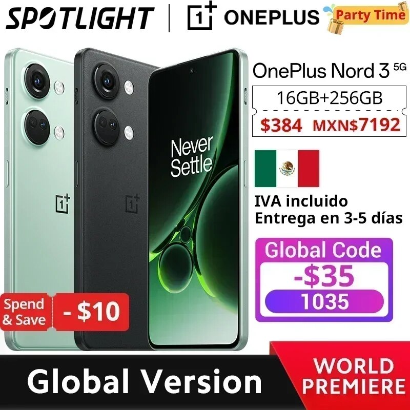 [World Premiere] Global Version OnePlus Nord 3 5G  16GB 256GB Dimensity 9000 Dolby Atmos 80W SUPERVOOC