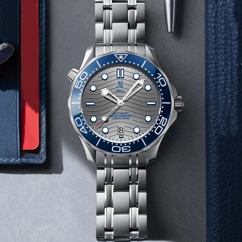 2023 New Business Men's Mechanical Wristwatch Automatic Seamaster Watch Men Luxury Sapphire Mirror 200M Dive Clock High-quality
