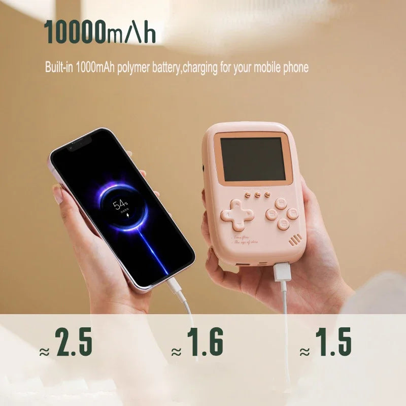 10000 Mah Large Capacity Portable Retro Game Console 2.8 Inch Power Bank Video Game Dual USB Output Mini Handheld Game Player