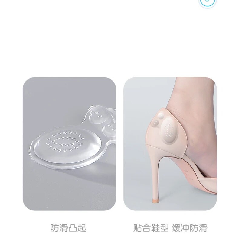 Women Insoles for Shoes High Heel Transparent Pad Adjust Size Adhesive Heels Pads Protector Sticker Pain Relief Foot Care Insert