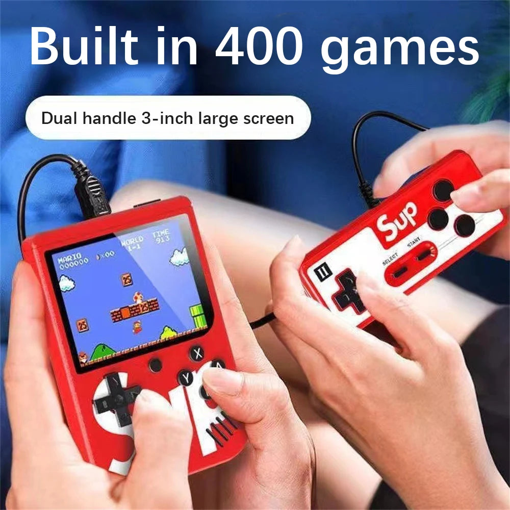 1/2/3PCS Broodio Retro Portable Mini Handheld Video Game Console Built-in 400 Games Retro Mini Handheld Game Players 3.0 Inch