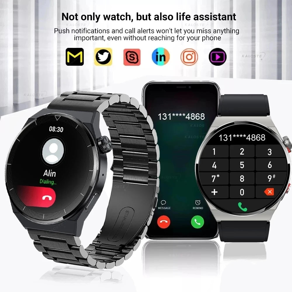 Xiaomi NFC Smart Watch Men GT3 Pro AMOLED 390*390 HD Screen Heart Rate Bluetooth Call IP68 Waterproof SmartWatch For Huawei