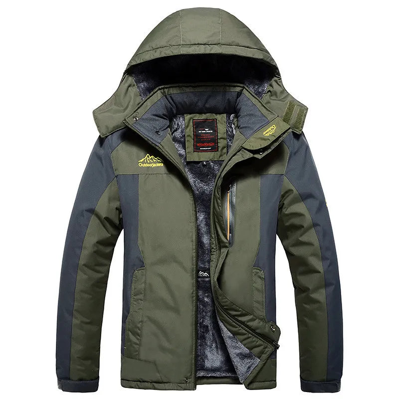 2023 Winter Jacket Men Thick Warm Waterproof Hooded Parka Coat Windbreaker Military Fleece Jacket PlusSize 9XL Jaqueta Masculina