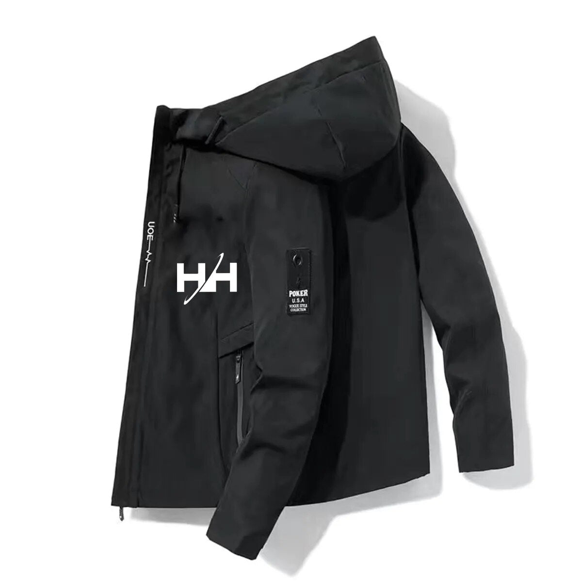 2022HH Bomber Jacket Men's Windbreaker Zipper Jacket Spring Autumn Casual Work Jacket Fashion Outdoor Adventure Jacket