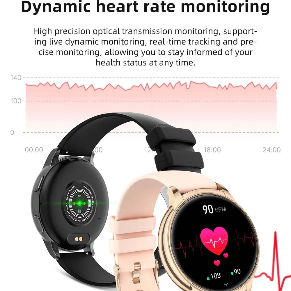 2023 New Bluetooth Call NFC Smart Watch Women Waterproof Sport Fitness Tracker Multifunction AMOLED Smartwatch For Huawei Xiaomi