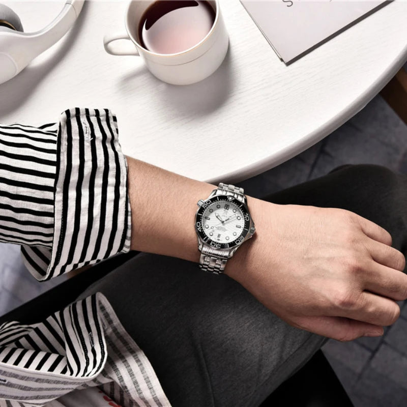 2023 New Business Men's Mechanical Wristwatch Automatic Seamaster Watch Men Luxury Sapphire Mirror 200M Dive Clock High-quality