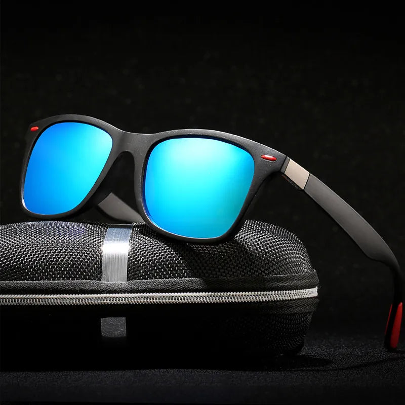 2023 New Polarized Sunglasses Men's Square Fashion Vintage Sun Glasses Luxury Trend Travel Sunglasses UV400 Rectangle Eyewear