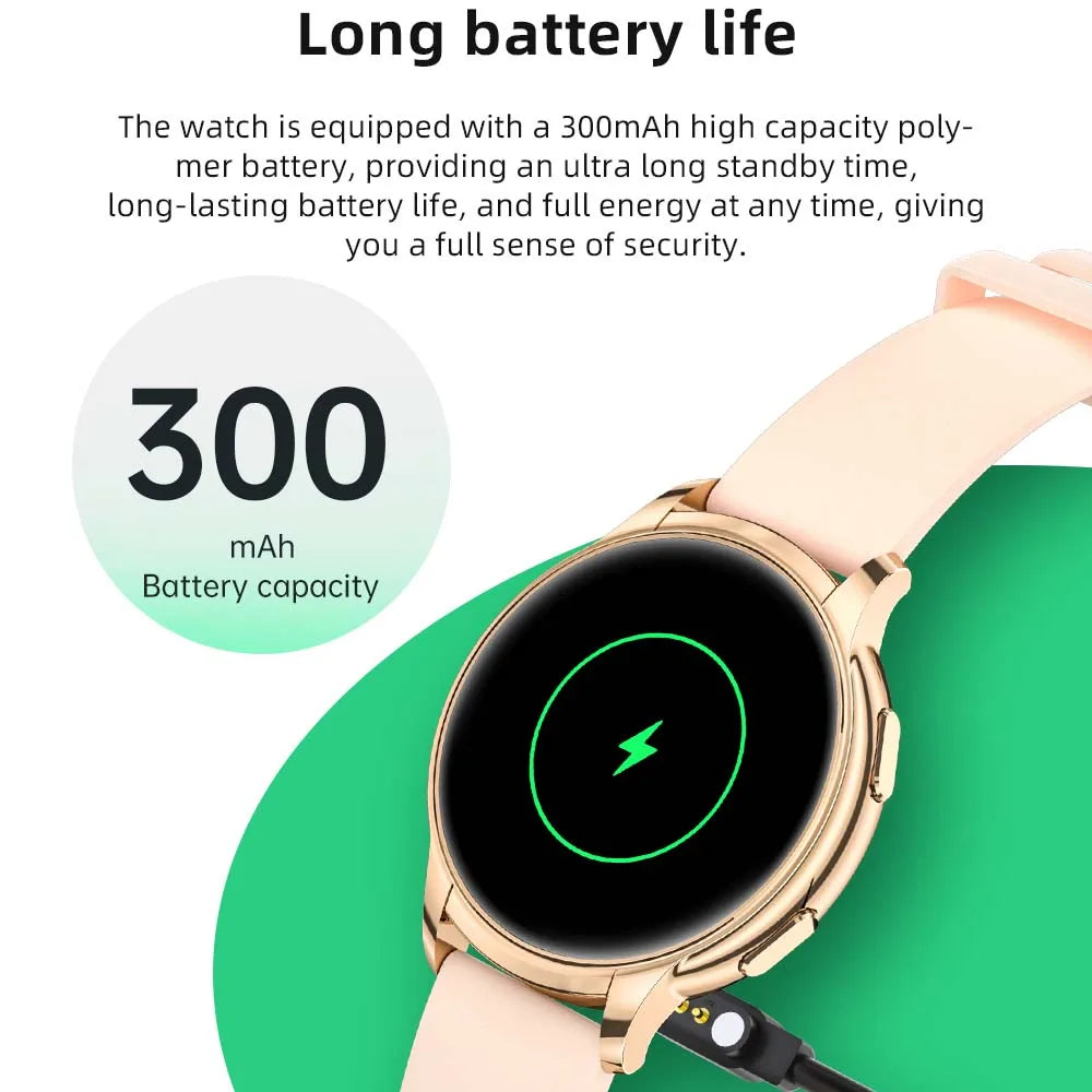 2023 New Bluetooth Call NFC Smart Watch Women Waterproof Sport Fitness Tracker Multifunction AMOLED Smartwatch For Huawei Xiaomi