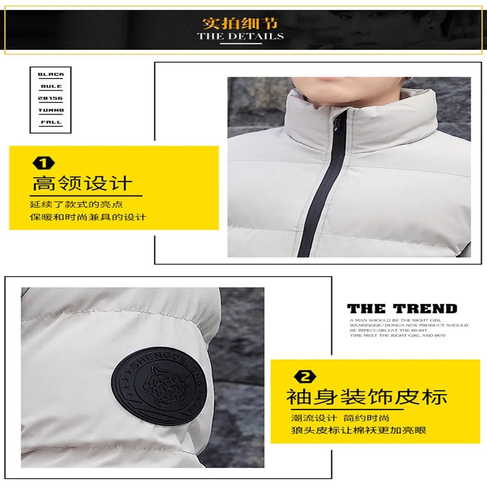 Winter men's zippered jacket NAUTICA warm men's jacket surfing windproof casual men's jacket windproof and cold resistant Fas