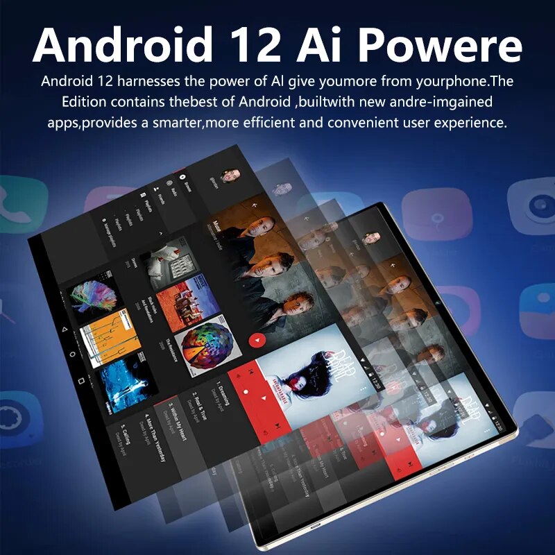 2023 Original Global Version Tablet Android 12 Pad 6 Pro 12GB+512GB Snapdragon 870 Tablet PC 5G Dual SIM Card WIFI HD 4K Mi Tab